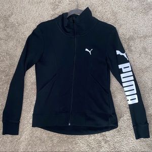 Puma black zip up small NWOT